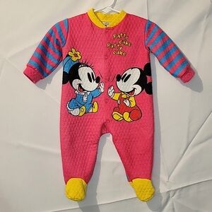 Vintage Baby Mickey & Co. Baby Outfit